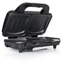 Tristar Sandwichera SA-3060, 900W, Placas Forma de Concha para 2 Sándwiches Extragrandes, Recubrimiento Antiadherente, Compacta, Color Negro